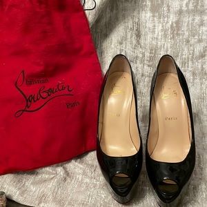 Christian Louboutin lady peep heels
